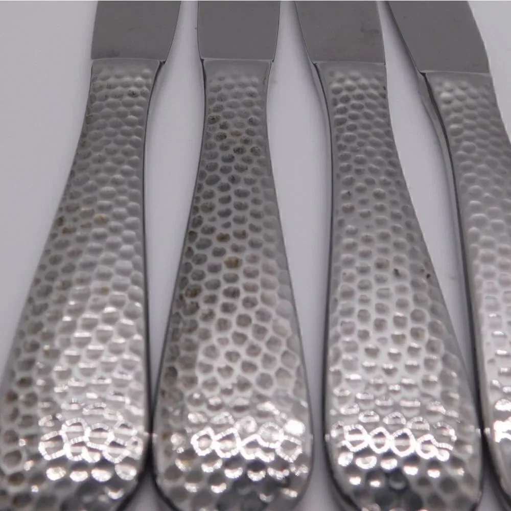 Wallace Brooklyn pattern set of 4 stainless steel butter knives